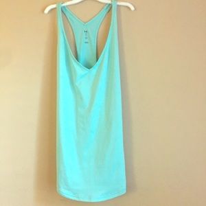 NWOT Under Armor Aqua Blue Muscle Tank Top!